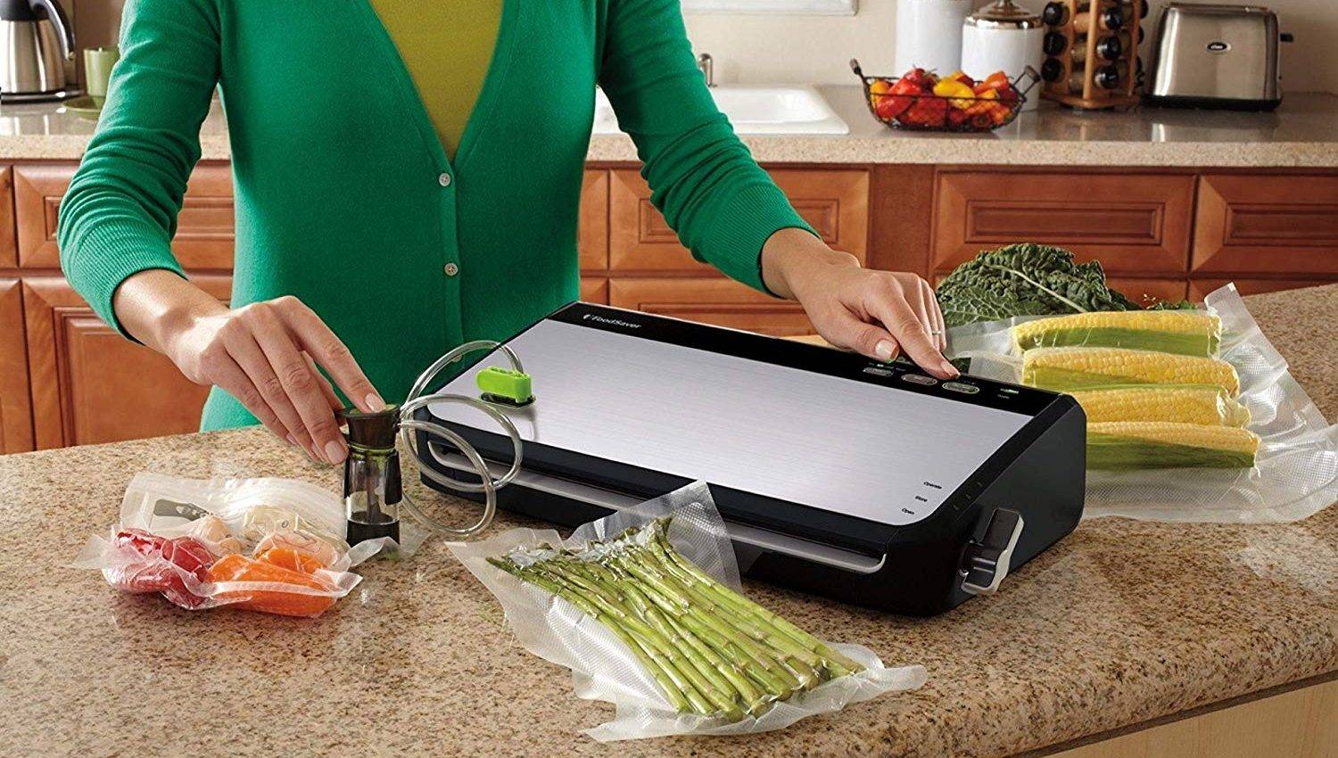 You don't have to shell out a lot of money to get great results, and the FoodSaver Vacuum Sealer FM24350ECR System is there to prove it.