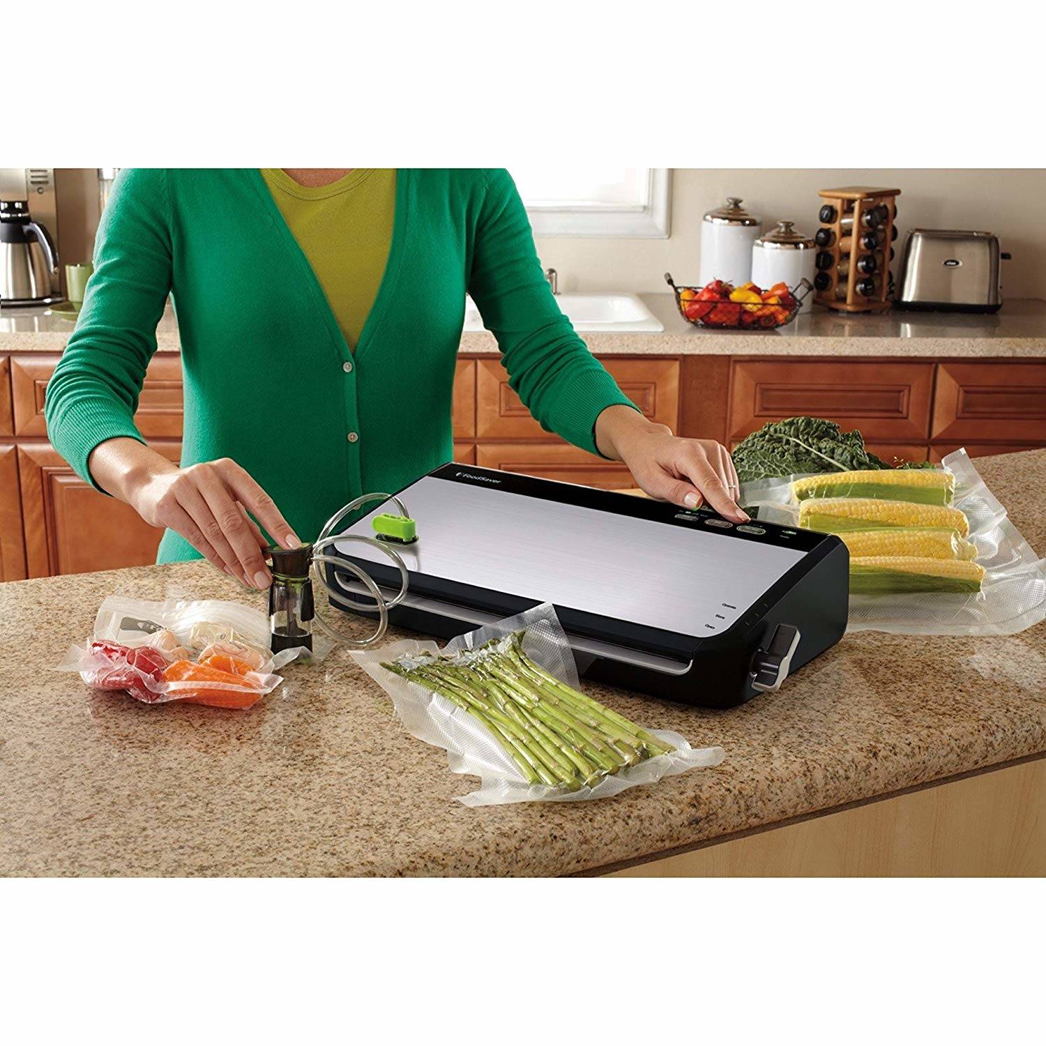 Review FoodSaver Vacuum Sealer FM24350ECR System Sous