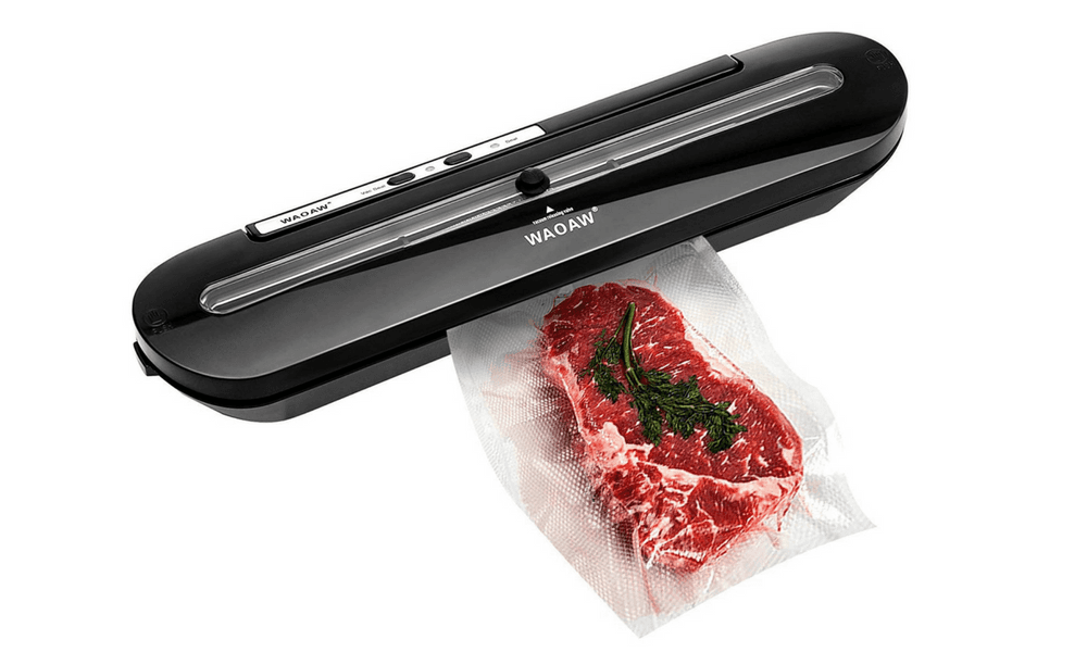 Cheap and lightweight, the WAOWAW Vacuum Sealer is a great on-the budget option for sous vide amateurs.